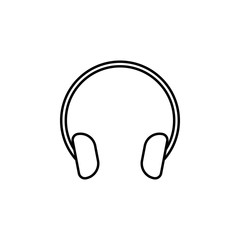 headphones icon. Element of simple icon for websites, web design, mobile app, info graphics. Thin line icon for website design and development, app development