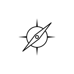 compass icon. Element of simple icon for websites, web design, mobile app, info graphics. Thin line icon for website design and development, app development