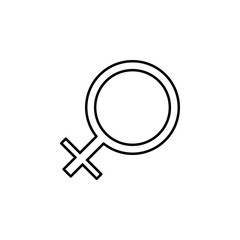 sign of a woman icon. Element of simple icon for websites, web design, mobile app, info graphics. Thin line icon for website design and development, app development