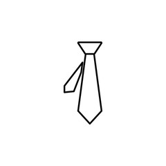 tie icon. Element of simple icon for websites, web design, mobile app, info graphics. Thin line icon for website design and development, app development