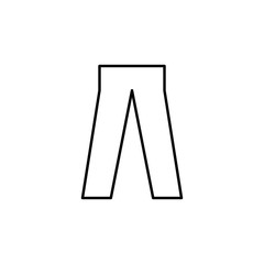 pants icon. Element of simple icon for websites, web design, mobile app, info graphics. Thin line icon for website design and development, app development