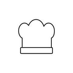 chef's hat icon. Element of simple icon for websites, web design, mobile app, info graphics. Thin line icon for website design and development, app development