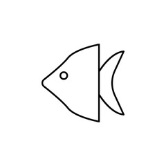 exotic fish icon. Element of simple icon for websites, web design, mobile app, info graphics. Thin line icon for website design and development, app development