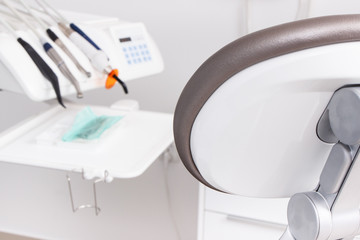 Dental chair and accessories used by dentists