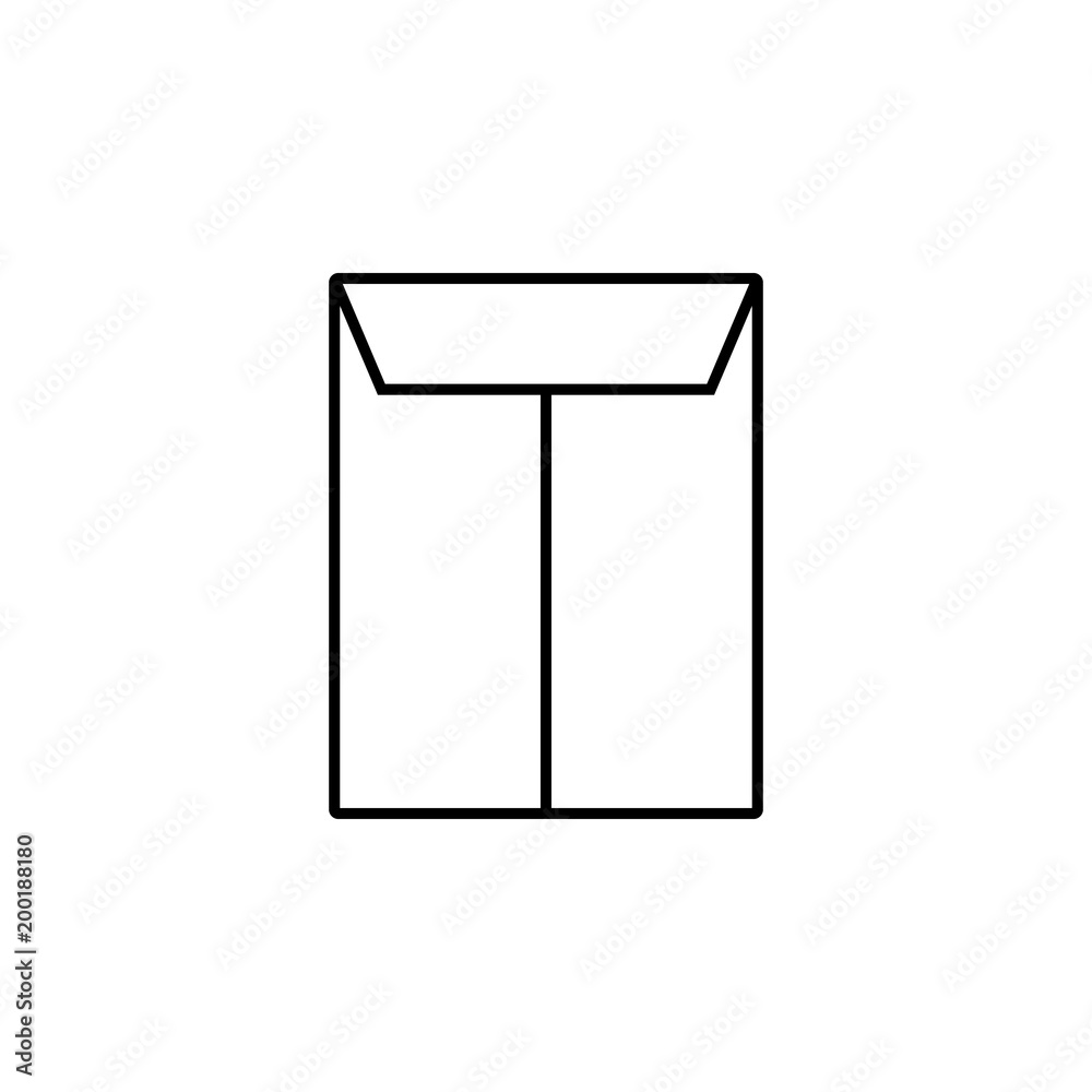 Poster box icon. element of simple icon for websites, web design, mobile app, info graphics. thin line icon
