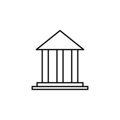 building icon. Element of simple icon for websites, web design, mobile app, info graphics. Thin line icon for website design and development, app development