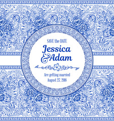 Russian ornamental traditional style gzhel