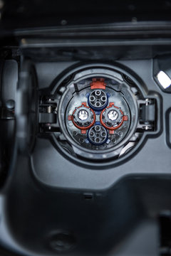 Electric car fuel socket
