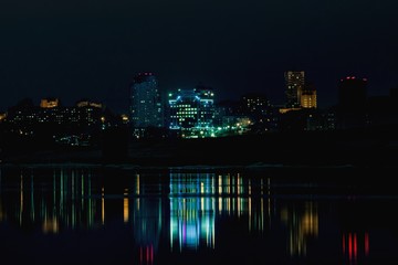 Night city view
