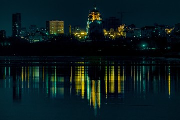 Fototapeta na wymiar Night city view
