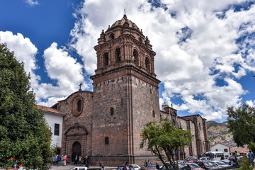 Qorikancha ruins and convent Santo Domingo in Cuzco, Peru.