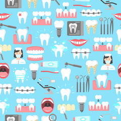 Dental seamless pattern