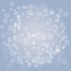 Blue christmas background with bokeh lights