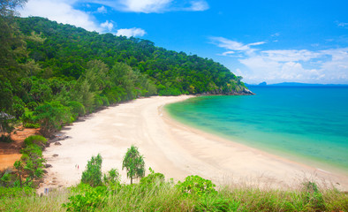 beach in National Park of Koh Lanta, Krabi, Thailand