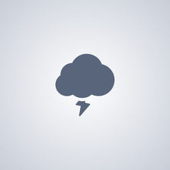 Thunderstorms icon, Cloud icon