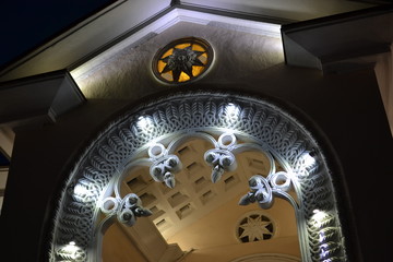 Fragment of collonade in Gagra, Abkhazia