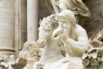 Fototapeta na wymiar Trevi Fountain rome Italy