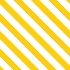 Bright yellow summer color decorative diagonal background made from geometric lines. Vector seamless pattern