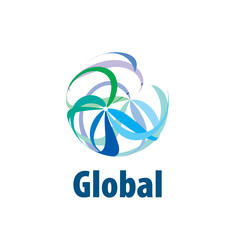 vector logo globe