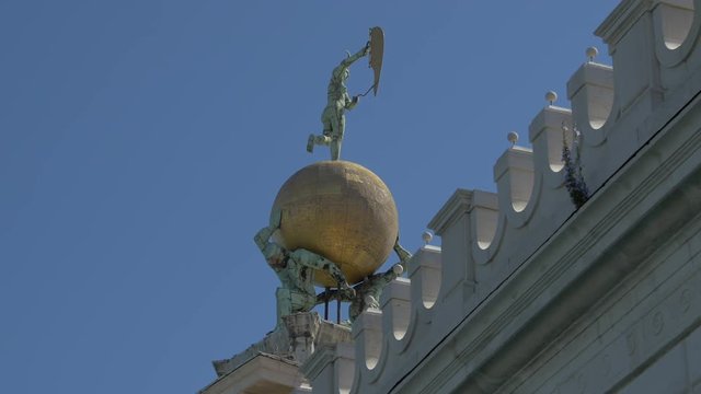 Punta della Dogana di Mare with globe and statues
