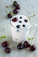 Yogurt with cherries