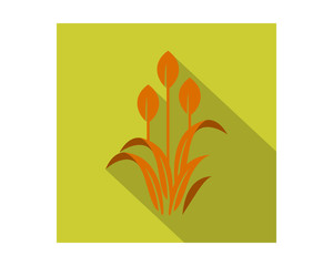 rectangle orange plant harvest agriculture farmer image vector logo symbol icon