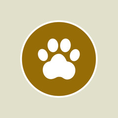 Dog paw sign icon8