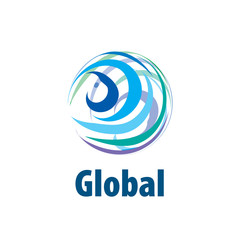 vector logo globe