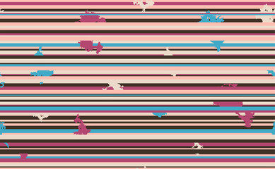 Seamless horizontal lines pattern. Vector background