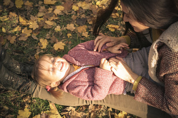 Cheerful little girl.