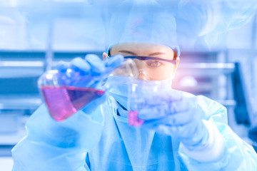 Female scientist in the CDC laboratory