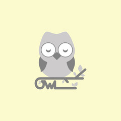 Owl Vector Template Design Illustration