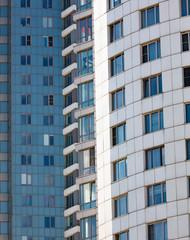 Fototapeta premium Windows in the building as a background