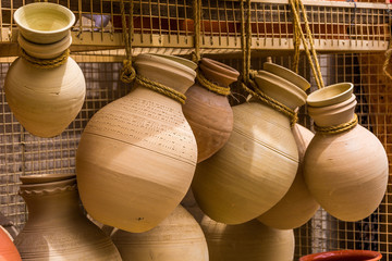 Bahla Pottery Market in Oman in the Middle East.