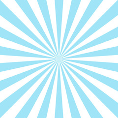 Sunlight abstract background. Powder blue and white color burst background. Vector illustration. Sun