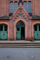 Eingang in ein Gebäude der Zeche Zollern in Dortmund