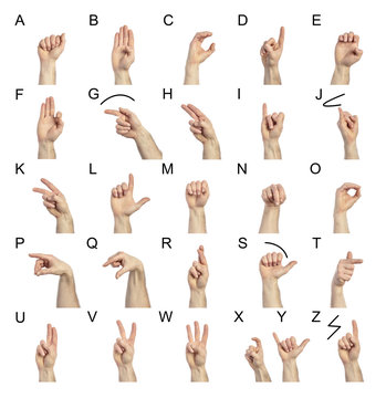 collection of sign language