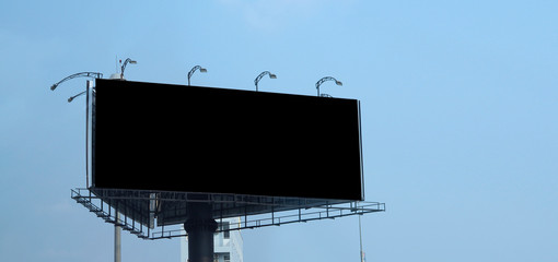 Blank billboard large size for outdoor advertising.
