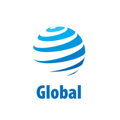 vector logo globe