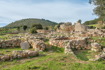 Fototapeta na wymiar A view of nuragic complex of Palmavera