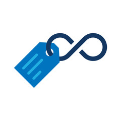 Tag Infinity Logo Icon Design