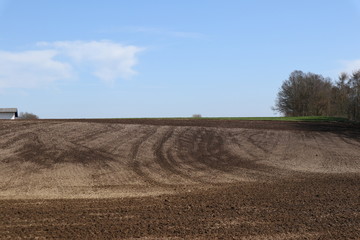 Ackerbau im Frühjahr