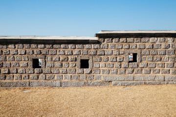Hwaseong Fortress Korean traditional stone wall