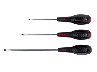 Flat blade screwdriver set
