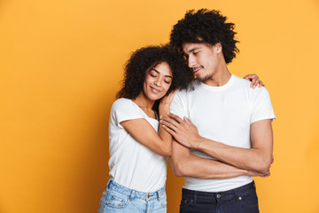 Portrait of a lovely afro american couple