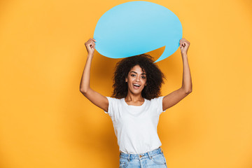 Portrait of a happy young african woman