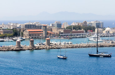 Harbour view, Rhodes Town, Greece