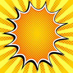 Yellow halftone background vector illustration