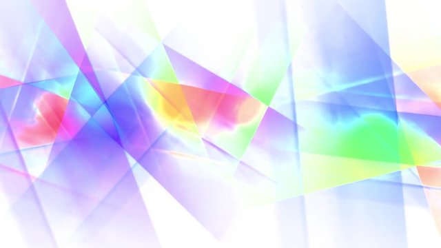 moving rotating abstract crystal geometry painting rainbow seamless loop backgrond animation new quality artistic joyful colorful dynamic universal cool nice video footage