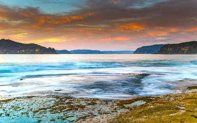 Obraz premium Sunrise Seascape with Clouds